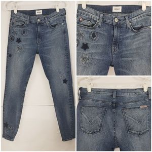 Hudson Skinny Jeans Stars Patches 27